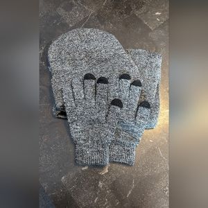 NEW Beanie Hat, Neck Warmer & Glove Set- Never Worn